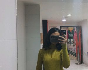 Stylish Olive Green high neck top