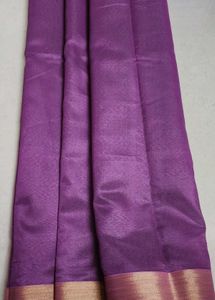 Elegant Purple &amp; Gold Saree