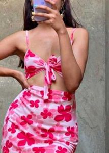 Bodycon Sexy Dress Flower Print 🌸🌷