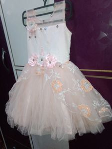 (1-2.5Yr )Princess Peach Colour Frock