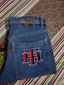 Embroidered Teddy Bear Jeans