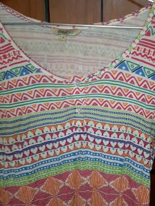 global desi pink multicolor high low top size s