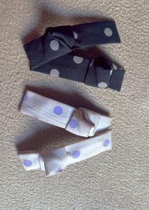 Polka Dot Bow Hair Clips - Set of 4 ✨🌸🎀