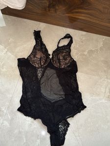 Black Lace Lingerie Bodysuit