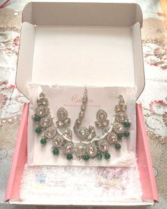 Silver Plated Austrian Diamond Stone Jewellery Set