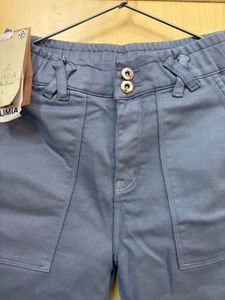 Blue Casual Pants
