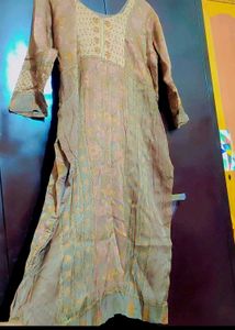 Khaki Color Suit Salwar &amp; Dupatta For 44 Bust