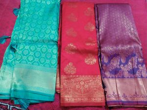 Kanjiwaram Soft Silk Combo Saries.