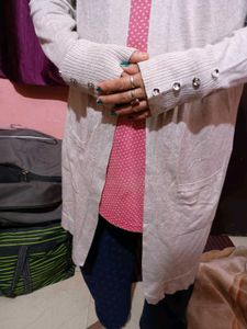 Elegant Grey Cardigan