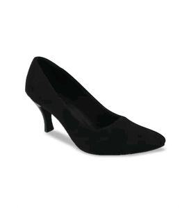 Shoetopia Pointed Toe Suede Slim Heel Pumps