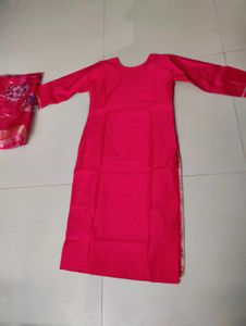 pink Embroidered Kurta Set
