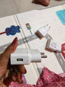 4 Chargers Adapters  With 3 Cable