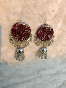 Resin Rose Jhumkey