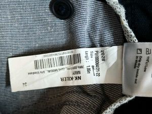 Blackberry Men Blue Cotton Mix Trouser