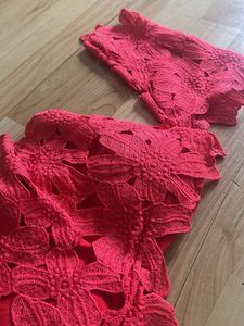 Padded Designer Embroidered Cute Crop Top
