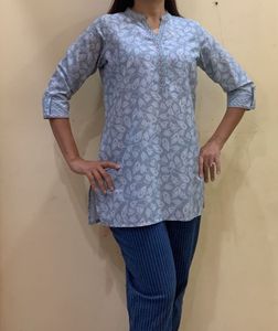 Floral Print Kurti Top
