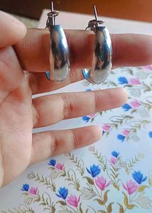 Silver Hoops