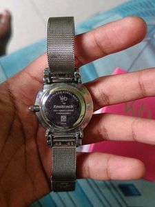 Fastrack Silver Analogue Watch