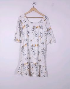 Allen Solly Printed Flared Dress(Women's)