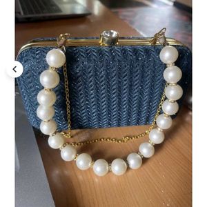 Elegant Navy Blue Clutch