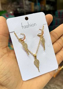 Stone Chain Pendant Jewellery Set | Women