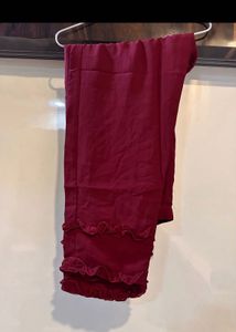 Maroon Embroidered Kurta set