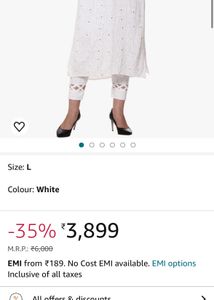 Lucknowi Chikankari Viscose Mukesh Work Kurti