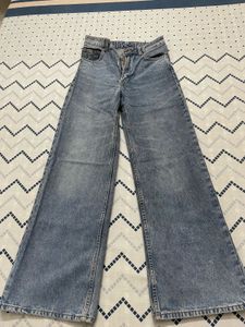 H&M Wide Leg Denim Jeans