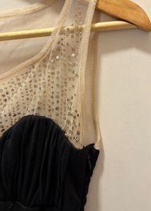 Elegant Black Imported Party Dress