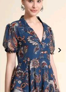 Paisley Print Top