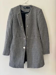 Zara Plaid Coat