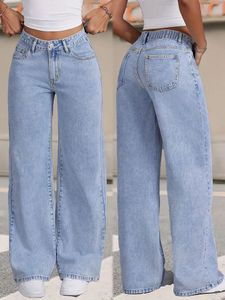 Light Wash Wide Leg Jeans