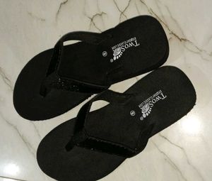 Black Flip Flops