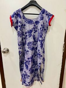 Blue Cotton Kurta