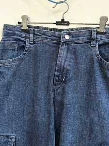 Vintage Denim Cargo Jeans