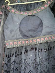 Elegant Grey Lehenga Choli Set