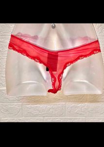 🎄Buy 2, Get 1 Free🎁Red Lace Thong Panty
