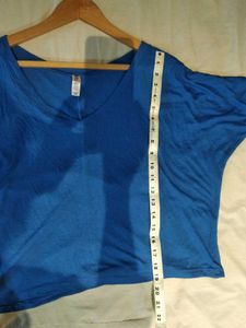 Beautiful Blue Over Size Tee