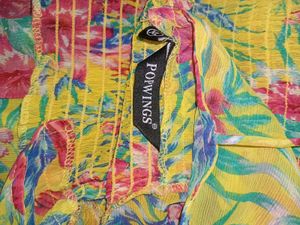 Floral Print Yellow Top