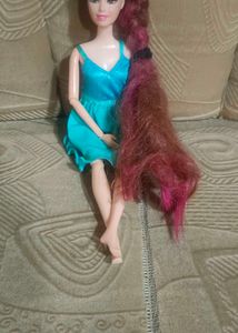 Barbie Doll in Blue Dress