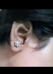 Swarovski Diamond Flower Earrings