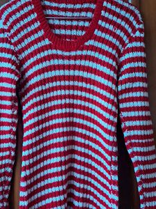Hand Knit Crochet Sweater
