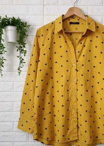 Yellow Star Print Shirt