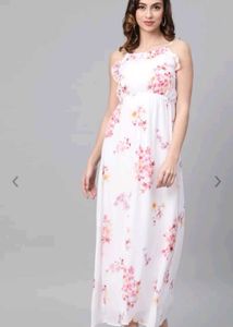 Sassafras White Pink Dress - Selling At Half Rate