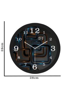 Wall Clock Black Colour Analog Watch
