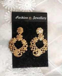 Golden Dangle Earrings