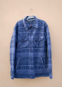 Aztec Print Zip-Up Fleece Jacket