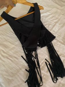 Zara Criss Cross Back Crop Top