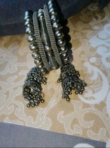 Combo Offer Rose gold Earrings With Bracele