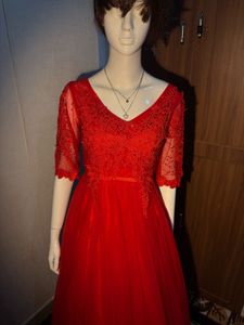 Red Ethnic Gown